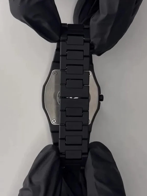 Minimalist Black Arabic Dial Watch – Sleek & Modern Design